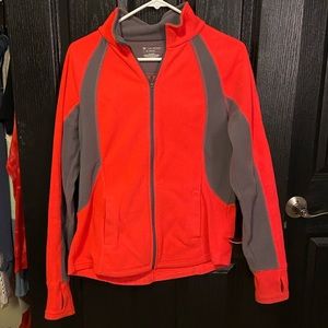 Orange And Grey Workout Jacket